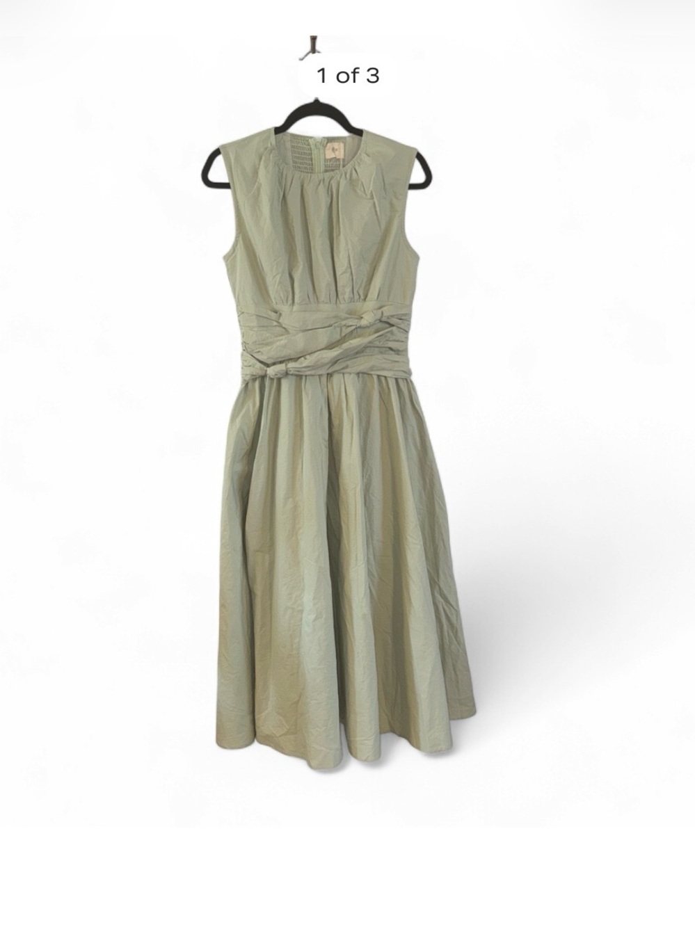 Linen Vibes Sage Green Midi
